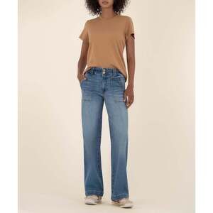 Kut from the Kloth Jodi High Rise Straight Leg Pant Size 1010 / Ahead W/Medium W